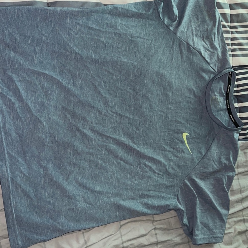 Nike shirt blue .